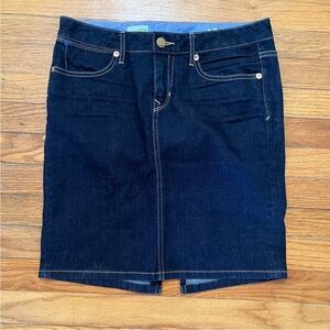 Denim Skirt in Dark Blue